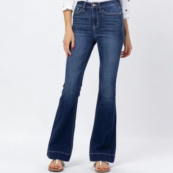 Judy Blue Flare Fit Jeans Size 13/31 Stretch Denim JB82443MD - Picture 1 of 8